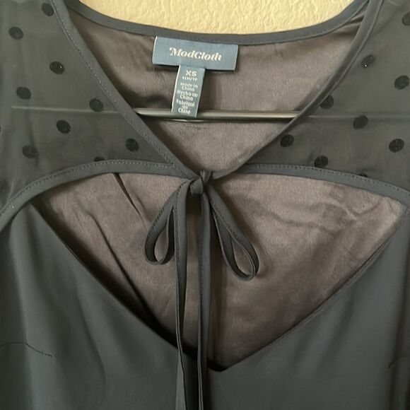 NWT ModCloth After the Aria Shift Dress Black Sz XS - Picture 10 of 14